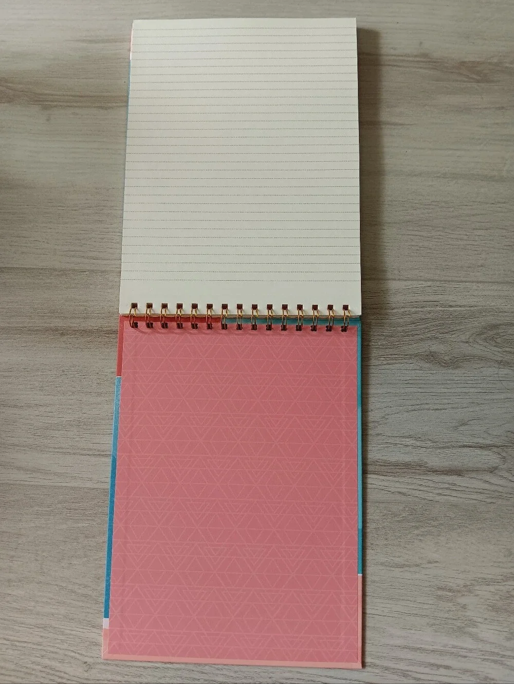 Clementine Paper Spiral Bound Top Flip Hardcover Notebook Blue Pink Lined Pages